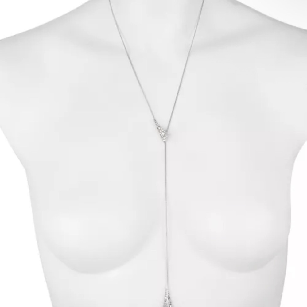 Alexis Bittar Lariat Silver Necklace